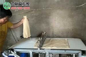 豆腐皮切丝机生产现场